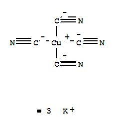 tripotassium tetra(cyano-C)cuprate(3-)