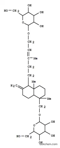 Molecular Structure of 142632-45-9 (b-D-Glucopyranoside,(2E)-5-[(1S,4aR,5S,8aR)-5-[(b-D-glucopyranosyloxy)methyl]decahydro-5,8a-dimethyl-2-methylene-1-naphthalenyl]-3-methyl-2-pentenyl(9CI))