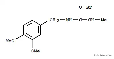 Molecular Structure of 142713-65-3 (2-bromo-N-(3,4-dimethoxybenzyl)propanamide)