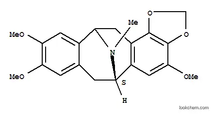 Molecular Structure of 142735-70-4 (Benzo[5,6]cycloocta[1,2-e]-1,3-benzodioxol-6,12-imine,6,7,12,13-tetrahydro-4,9,10-trimethoxy-14-methyl-, (6S)-)