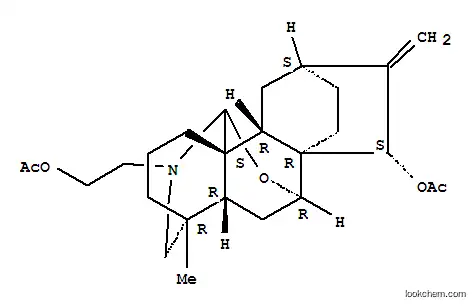 Molecular Structure of 142750-36-5 (5H,8H-2,4a-Ethano-5,9,12a-ethanylylidene- 2H-[2]benzopyrano[3,4-b]azocine-7(6aH)- ethanol,4-(acetyloxy)octahydro-9-methyl-3- methylene-,acetate (ester),(2S,4S,4aR,5R,6aR,9R,12aS,12bR,13R)- )
