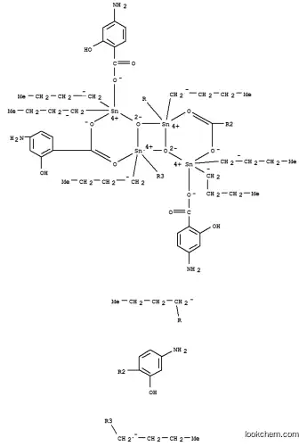 Molecular Structure of 142785-14-6 (bis(di-n-butyl(4-aminosalicylate)tin)oxide)