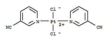 Platinum,dichlorobis(3-pyridinecarbonitrile-N1)-, (SP-4-2)- (9CI) cas  14282-20-3