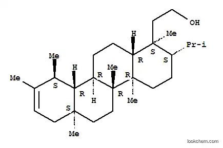 Molecular Structure of 142878-22-6 (1-Chryseneethanol,1,2,3,4,4a,4b,5,6,6a,7,10,10a,10b,11,12,12a-hexadecahydro-1,4a,4b,6a,9,10-hexamethyl-2-(1-methylethyl)-,(1S,2S,4aR,4bR,6aS,10S,10aR,10bR,12aR)-)