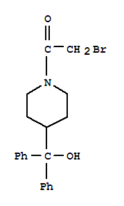 Ethanone,2-bromo-1-[4-(hydroxydiphenylmethyl)-1-piperidinyl]-