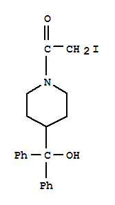 Ethanone,1-[4-(hydroxydiphenylmethyl)-1-piperidinyl]-2-iodo-