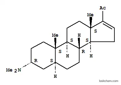 Molecular Structure of 143086-42-4 (Pregn-16-en-20-one,3-(dimethylamino)-, (3a,5a)- (9CI))