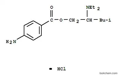 Molecular Structure of 14309-45-6 (2-(diethylamino)-4-methylpentyl 4-aminobenzoate hydrochloride (1:1))