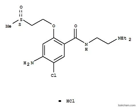 Benzamide,4-amino-5-chloro-N-[2-(diethylamino)ethyl]-2-[2-[(S)-methylsulfinyl]ethoxy]-,monohydrochloride (9CI)