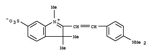 3H-Indolium,2-[2-[4-(dimethylamino)phenyl]ethenyl]-1,3,3-trimethyl-6-sulfo-, inner salt