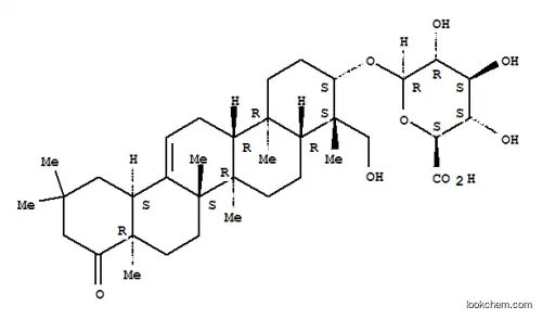 Molecular Structure of 143519-22-6 (b-D-Glucopyranosiduronic acid, (3b,4b)-23-hydroxy-22-oxoolean-12-en-3-yl (9CI))