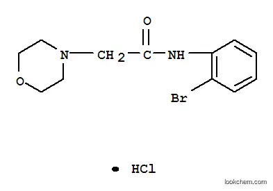 Molecular Structure of 143579-17-3 (N-(2-Bromophenyl)-4-morpholineacetamide monohydrochloride)