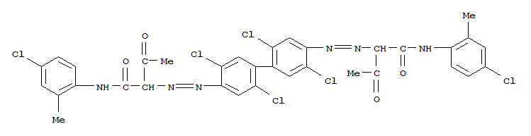Butanamide,2,2'-[(2,2',5,5'-tetrachloro[1,1'-biphenyl]-4,4'-diyl)bis(2,1-diazenediyl)]bis[N-(4-chloro-2-methylphenyl)-3-oxo-