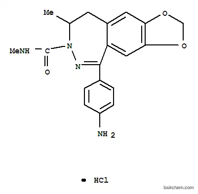 Molecular Structure of 143692-48-2 (1-(4-Aminophenyl)-3-methylcarbamyl-4-methyl-3,4-dihydro-7,8-methylenedioxy-5H-2,3-benzodiazepinehydrochloride)