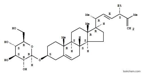 Molecular Structure of 143815-99-0 (22-Dehydroclerosterol glucoside)