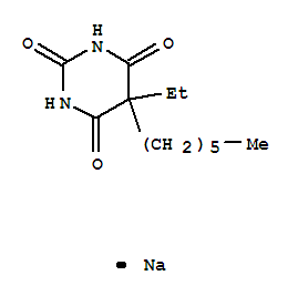 2,4,6(1H,3H,5H)-Pyrimidinetrione,5-ethyl-5-hexyl-, sodium salt (1:1)