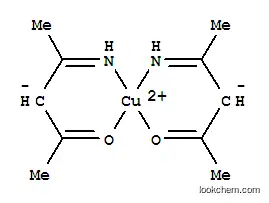 Molecular Structure of 14404-35-4 (copper(2+) bis[(4-oxopentan-2-ylidene)azanide])