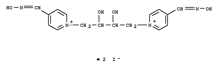 Pyridinium,1,1'-(2,3-dihydroxy-1,4-butanediyl)bis[4-[(hydroxyimino)methyl]-, diiodide(9CI)