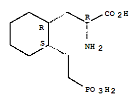 Molecular Structure of 144301-37-1 (Cyclohexanepropanoicacid, a-amino-2-(2-phosphonoethyl)-, (aR,1R,2S)-)
