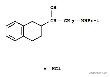 Molecular Structure of 14434-31-2 (N-[2-hydroxy-2-(1,2,3,4-tetrahydronaphthalen-2-yl)ethyl]propan-2-aminium chloride)