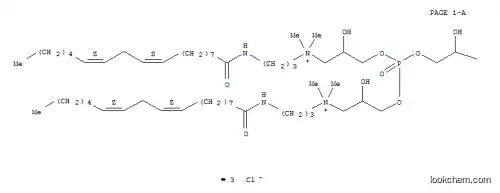 Molecular Structure of 144377-73-1 (LINOLEAMIDOPROPY L PG-DIMONIUM CHLORIDE PHOSPHATE)