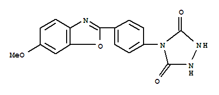1,2,4-Triazolidine-3,5-dione,4-[4-(6-methoxy-2-benzoxazolyl)phenyl]-
