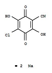 1,4-CYCLOHEXADIENE-1-CARBONITRILE,4-CHLORO-2,5-DIHYDROXY-3,6-DIOXO-,DISODIUM SALTCAS