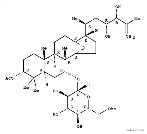 Molecular Structure of 144608-18-4 (b-D-Glucopyranoside, (3a,7a,20S,23R,24R)-3-(acetyloxy)-23,24-dihydroxy-13,30-cyclodammar-25-en-7-yl,6-acetate (9CI))