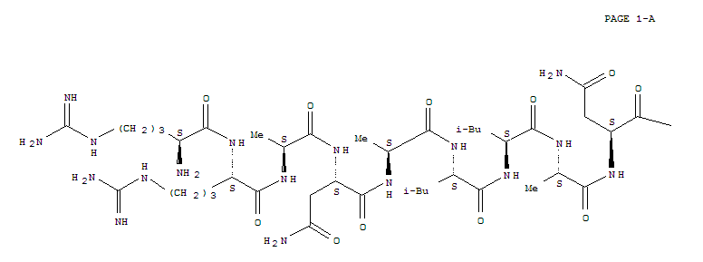 L-Aspartic acid,L-arginyl-L-arginyl-L-alanyl-L-asparaginyl-L-alanyl-L-leucyl-L-leucyl-L-alanyl-L-asparaginylglycyl-L-valyl-L-a-glutamyl-L-leucyl-L-arginyl-(9CI)