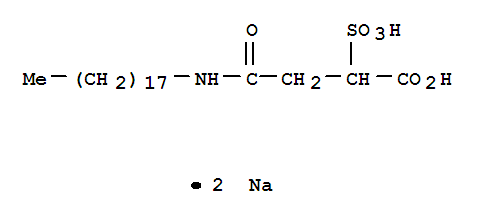 Butanoic acid,4-(octadecylamino)-4-oxo-2-sulfo-, sodium salt (1:2)(14481-60-8)