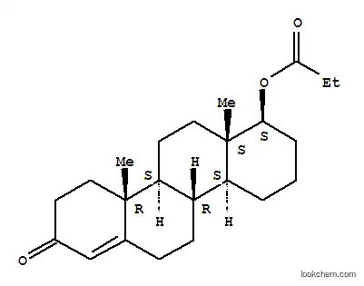 Molecular Structure of 14504-92-8 ((1S,4aS,4bR,10aR,10bS,12aS)-10a,12a-dimethyl-8-oxo-1,2,3,4,4a,4b,5,6,8,9,10,10a,10b,11,12,12a-hexadecahydrochrysen-1-yl propanoate)