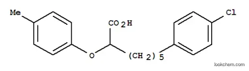 Molecular Structure of 145096-04-4 (2-(4-methylphenoxy)-7-(4-chlorophenyl)heptanoic acid)