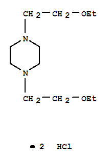 Piperazine,1,4-bis(2-ethoxyethyl)-, hydrochloride (1:2) cas  14538-75-1