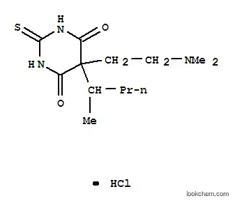 Molecular Structure of 1454-08-6 (5-[2-(dimethylamino)ethyl]-5-(1-methylbutyl)-2-thioxodihydropyrimidine-4,6(1H,5H)-dione hydrochloride)