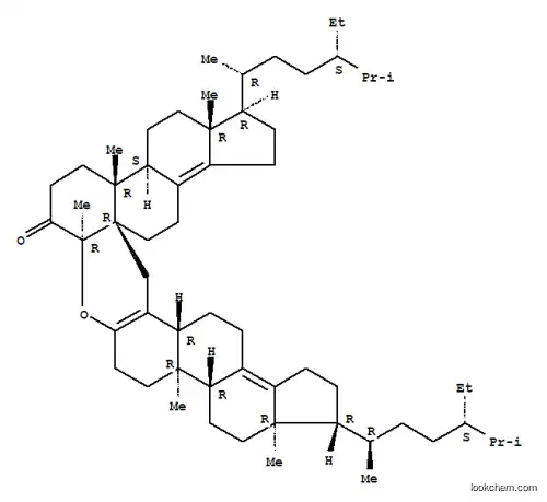 Molecular Structure of 145403-26-5 (Biscyclopenta[5,6]naphtho[2,1-a:1',2'-k]xanthen-8(8aH)-one,3,14-bis[(1R,4S)-4-ethyl-1,5-dimethylhexyl]-1,2,3,3a,4,5,5a,5b,6,7,10,11,11a,11b,12,13,13a,14,15,16,17,18,18a,19,20,21-hexacosahydro-3a,5b,8a,11a,13a-pentamethyl-,(3R,3aR,5aS,5bR,8aR,11aR,11bR,13aR,14R,18aR,19aR)-(9CI))