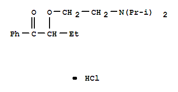 1-Butanone,2-[2-[bis(1-methylethyl)amino]ethoxy]-1-phenyl-, hydrochloride (1:1)