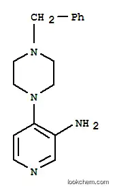 Molecular Structure of 14549-60-1 (4-(4-Benzyl-1-piperazinyl)-3-pyridinamine)