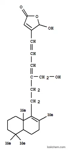 Molecular Structure of 145514-35-8 (2(5H)-Furanone,5-hydroxy-4-[4-(hydroxymethyl)-6-(3,4,4a,5,6,7,8,8a-octahydro-2,5,5,8a-tetramethyl-1-naphthalenyl)-1,3-hexadienyl]-(9CI))