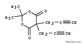 Molecular Structure of 145544-03-2 (2,2-DIMETHYL-5,5-DIPROP-2-YNYL-1,3-DIOXANE-4,6-DIONE)
