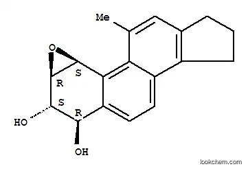 Molecular Structure of 145679-85-2 (1,2-Epoxy-1H-cyclopenta[a]phenanthrene-3,4-diol,2,3,4,15,16,17-hexahydro-11-methyl-, (1a,2a,3a,4b)- (9CI))