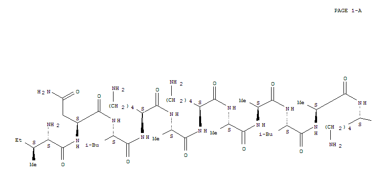L-Leucinamide,L-isoleucyl-L-asparaginyl-L-leucyl-L-lysyl-L-alanyl-L-lysyl-L-alanyl-L-alanyl-L-leucyl-L-alanyl-L-lysyl-L-lysyl-L-leucyl-