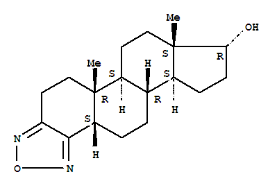 Molecular Structure of 145855-17-0 (Androstano[3,4-c][1,2,5]oxadiazol-17-ol,(5b,17a)- (9CI))
