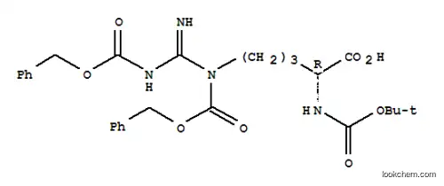 Molecular Structure of 145881-13-6 (BOC-D-ARG(Z)2-OH)