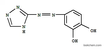 Molecular Structure of 145889-49-2 (1,2-Benzenediol, 4-(1H-1,2,4-triazol-3-ylazo)- (9CI))