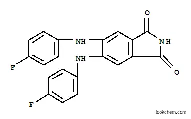 Molecular Structure of 145915-60-2 (5,6-BIS[(4-FLUOROPHENYL)AMINO]-1H-ISOINDOLE-1,3(2H)-DIONE)