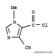Molecular Structure of 146091-75-0 (1H-Imidazole-5-carbonyl chloride, 4-cyano-1-methyl- (9CI))