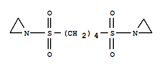 Molecular Structure of 14638-59-6 (Aziridine,1,1'-[1,4-butanediylbis(sulfonyl)]bis- (9CI))