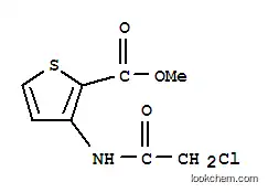 Molecular Structure of 146381-88-6 (METHYL 3-[(2-CHLOROACETYL)AMINO]THIOPHENE-2-CARBOXYLATE)