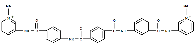Pyridinium,1-methyl-3-[[3-[[4-[[[4-[[(1-methylpyridinium-3-yl)amino]carbonyl]phenyl]amino]carbonyl]benzoyl]amino]benzoyl]amino]-