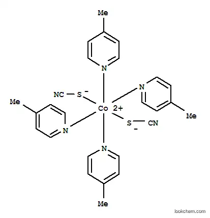 Molecular Structure of 14647-39-3 (Cobalt,tetrakis(4-methylpyridine)bis(thiocyanato-kS)-)